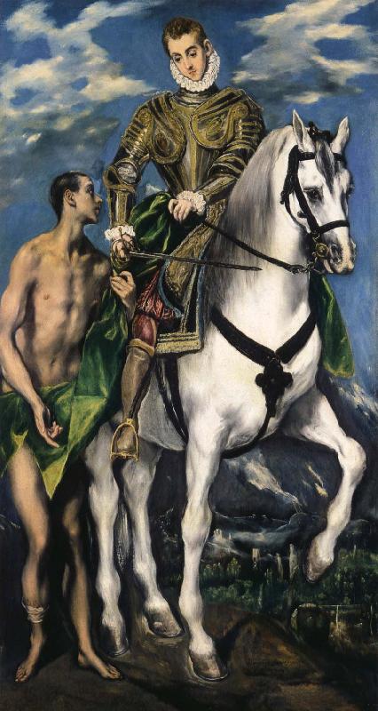 El Greco St Martin and the Beggar oil painting picture